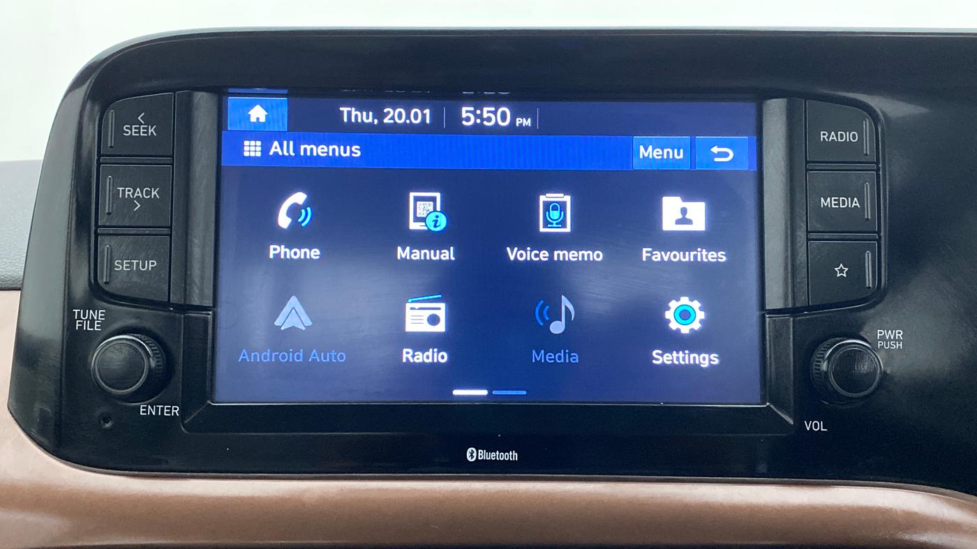 2020 Hyundai AURA SX+ AT, Petrol, Automatic, 16,013 km, Infotainment System