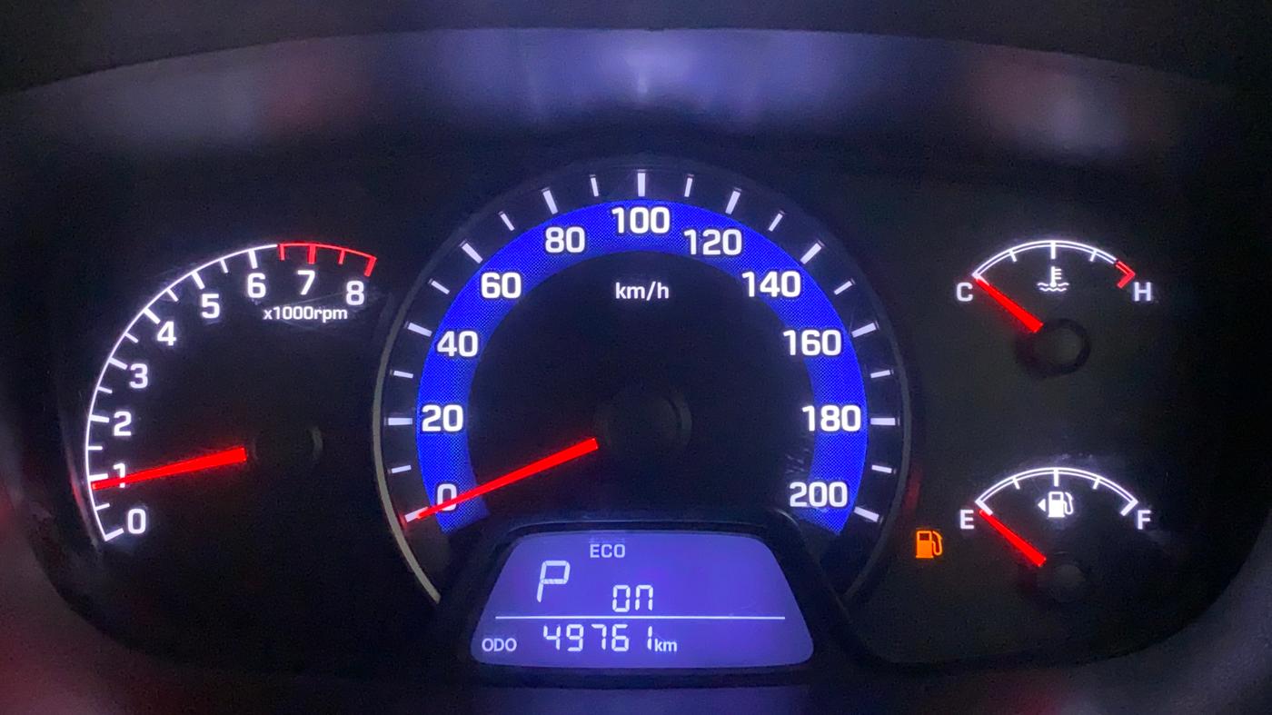 2015 Hyundai Xcent SX AT 1.2 (O), Petrol, Automatic, 49,821 km, Odometer Image