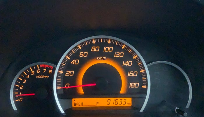 2013 Maruti Wagon R 1.0 VXI, Petrol, Manual, 91,633 km, Odometer Image