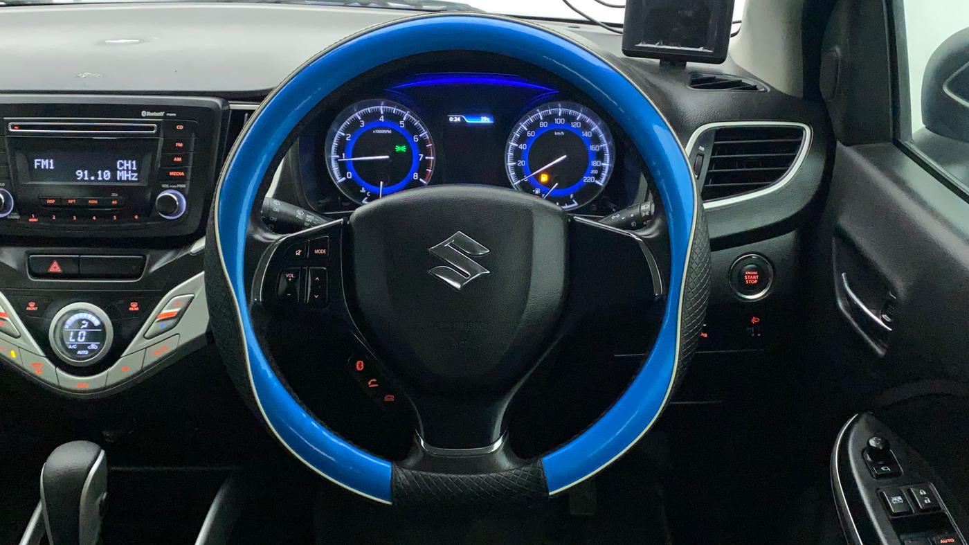 2017 Maruti Baleno ZETA CVT PETROL 1.2, Petrol, Automatic, 29,910 km, Steering Wheel Close Up