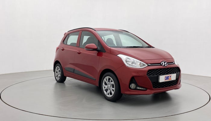 2019 Hyundai Grand i10 SPORTZ 1.2 KAPPA VTVT, Petrol, Manual, 14,163 km, Right Front Diagonal
