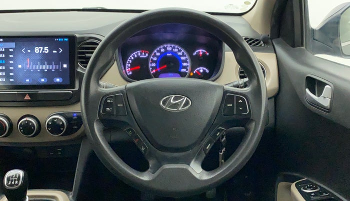 2017 Hyundai Grand i10 SPORTZ (O) 1.2 KAPPA VTVT, Petrol, Manual, 73,097 km, Steering Wheel Close Up