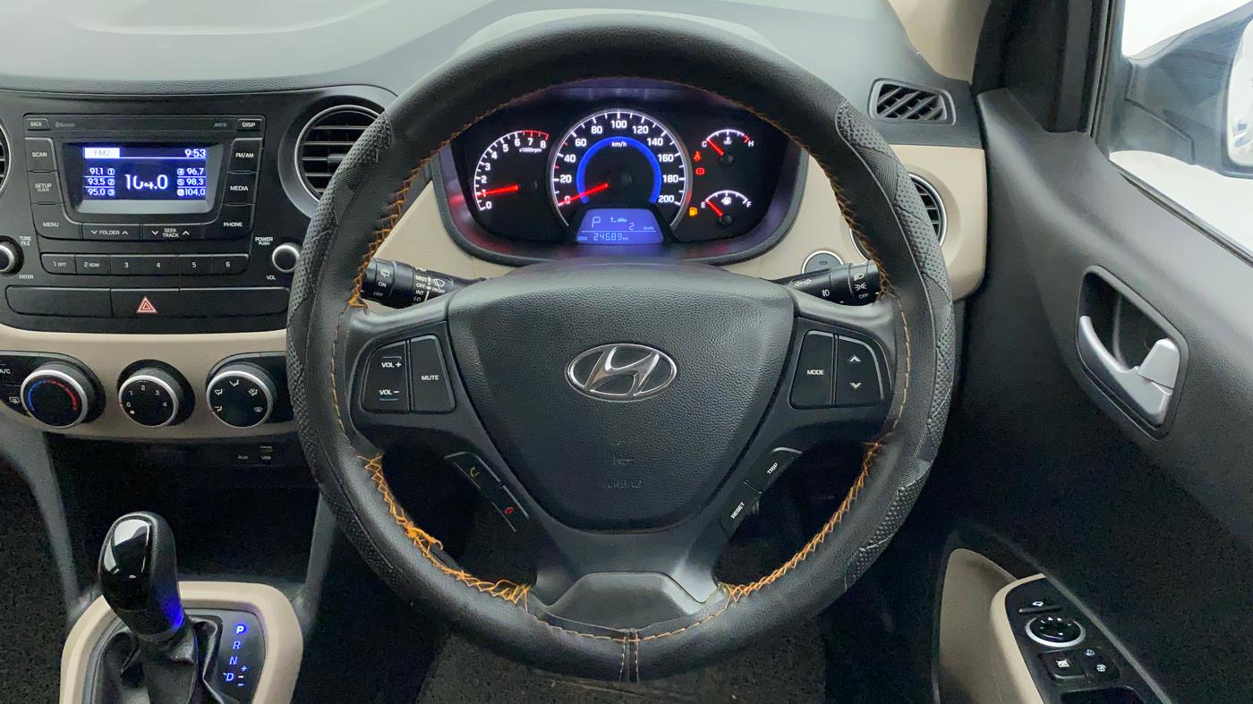 2016 Hyundai Grand i10 ASTA 1.2 KAPPA VTVT, Petrol, Manual, 24,689 km, Steering Wheel Close Up