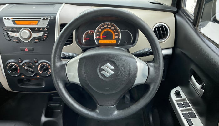 2013 Maruti Wagon R 1.0 VXI, Petrol, Manual, 64,628 km, Steering Wheel Close Up