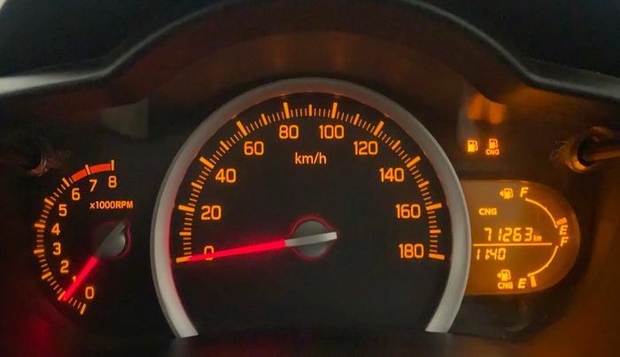 2018 Maruti Celerio VXI CNG, CNG, Manual, 71,263 km, Odometer Image
