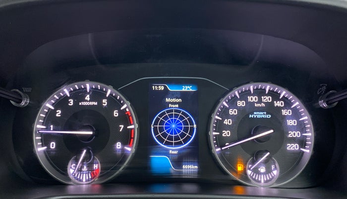 2023 Maruti BREZZA ZXI SMART HYBRID DUAL TONE, Petrol, Manual, 6,696 km, Odometer Image