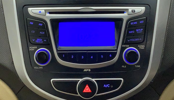 2013 Hyundai Verna FLUIDIC 1.4 VTVT, Petrol, Manual, 91,503 km, Infotainment System