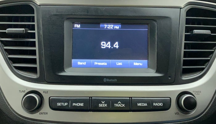 2019 Hyundai Verna 1.4 EX CRDI, Diesel, Manual, 78,366 km, Infotainment System