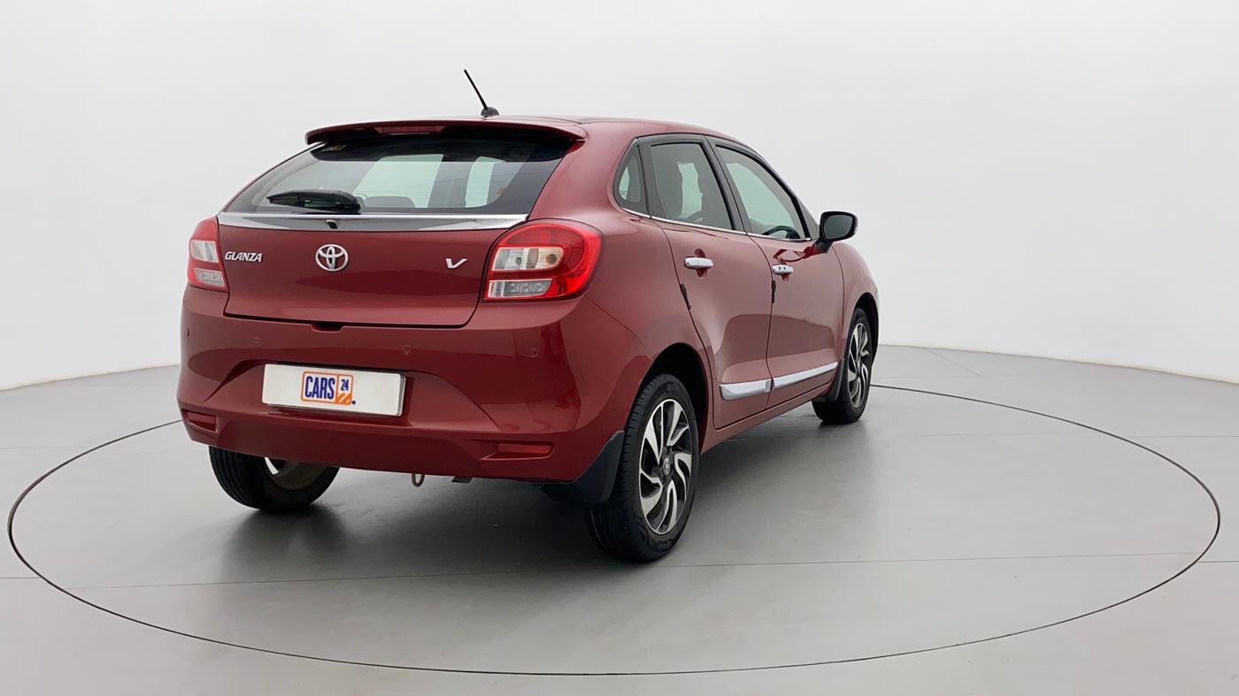 2020 Toyota Glanza V CVT, Petrol, Automatic, 56,118 km, Right Back Diagonal