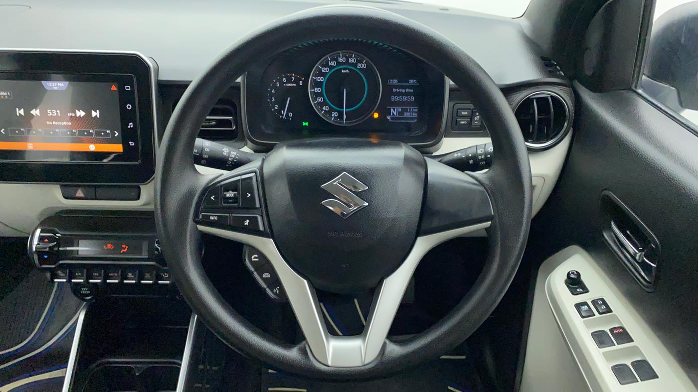 2021 Maruti IGNIS ALPHA 1.2 K12 AMT, Petrol, Automatic, 3,462 km, Steering Wheel Close Up