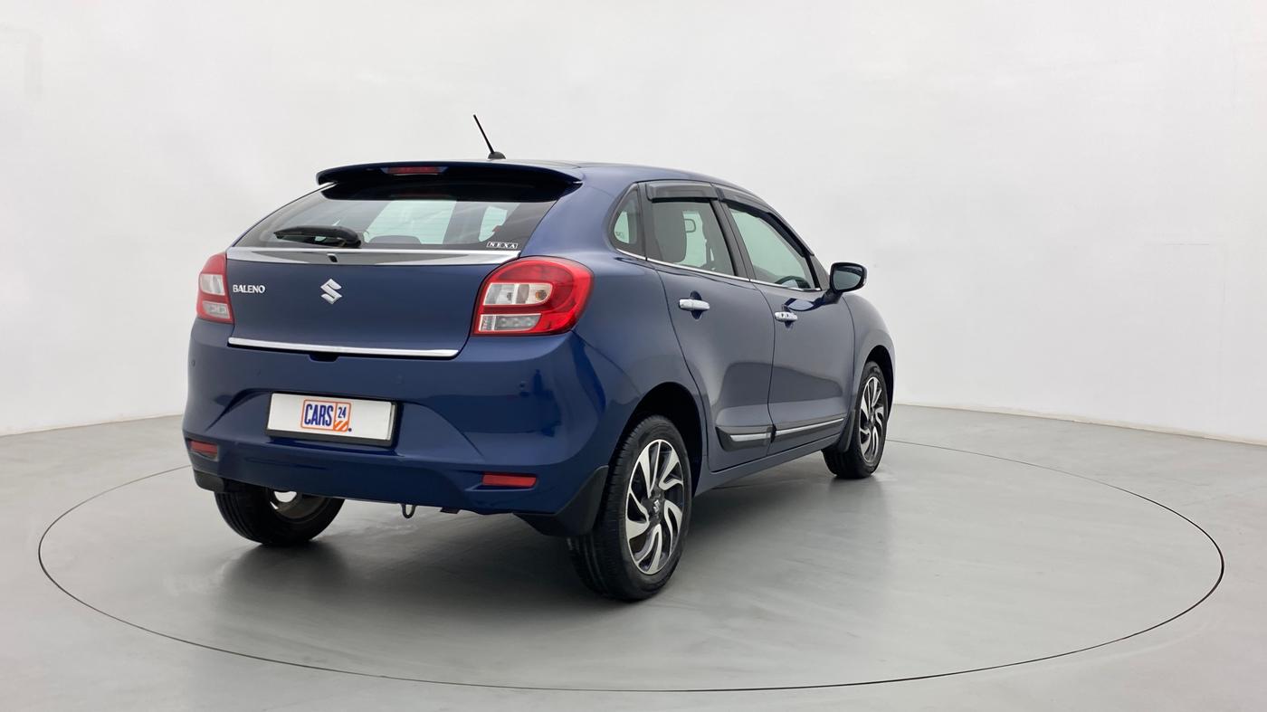 2021 Maruti Baleno ALPHA CVT PETROL 1.2, Petrol, Automatic, 7,596 km, Right Back Diagonal