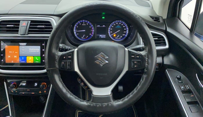 2021 Maruti S Cross ZETA SHVS PETROL, Petrol, Manual, 29,566 km, Steering Wheel Close Up