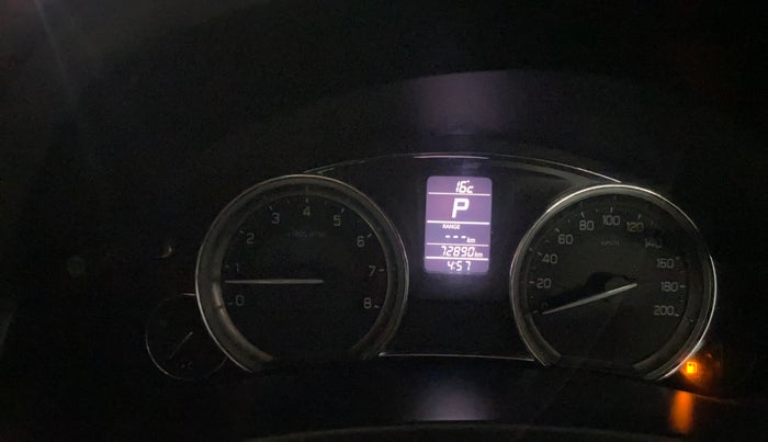 2018 Maruti Ciaz ZETA 1.4  AT PETROL, Petrol, Automatic, 72,881 km, Odometer Image