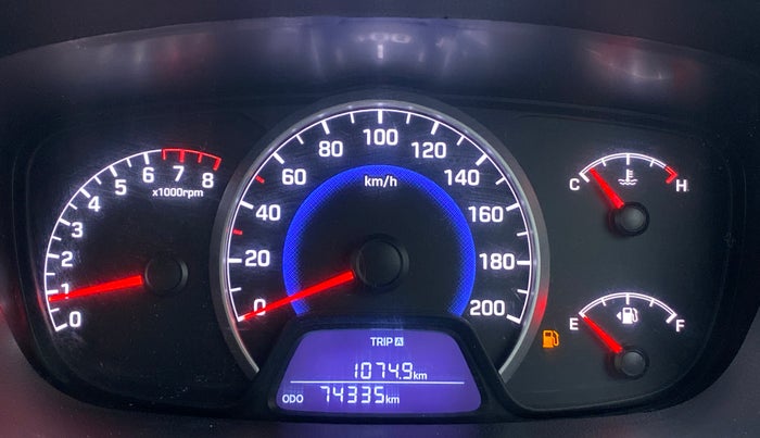 2016 Hyundai Grand i10 SPORTZ 1.2 KAPPA VTVT, Petrol, Manual, 74,335 km, Odometer Image