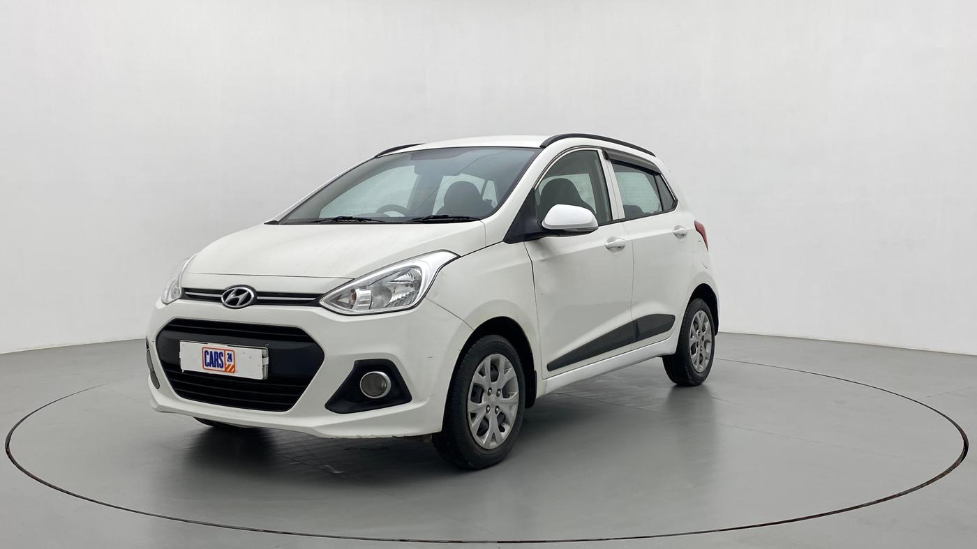 2016 Hyundai Grand i10 SPORTZ 1.2 KAPPA VTVT, Petrol, Manual, 74,335 km, Left Front Diagonal