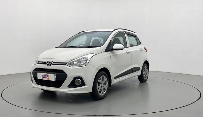 2016 Hyundai Grand i10 SPORTZ 1.2 KAPPA VTVT, Petrol, Manual, 74,335 km, Left Front Diagonal