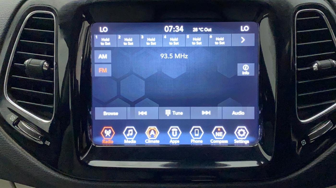 2019 Jeep Compass LIMITED PLUS PETROL AT, Petrol, Automatic, 37,628 km, Infotainment System