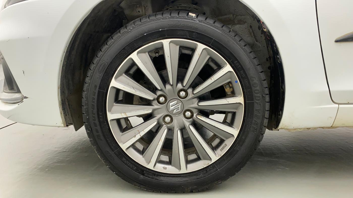 2018 Maruti Ciaz ALPHA  AT 1.5 SHVS PETROL, Petrol, Automatic, 79,816 km, Left Front Wheel