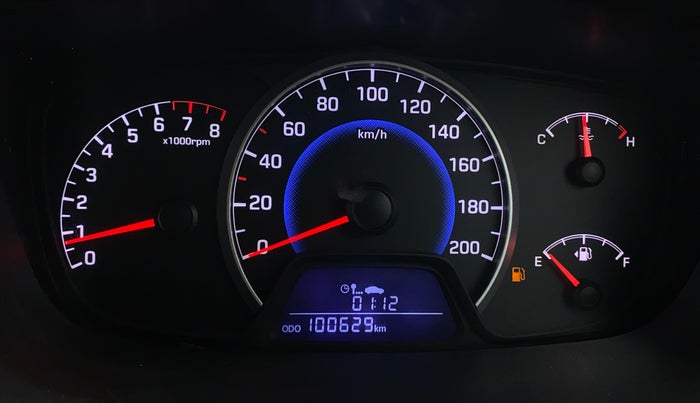 2016 Hyundai Grand i10 MAGNA 1.2 KAPPA VTVT, Petrol, Manual, 1,00,598 km, Odometer Image