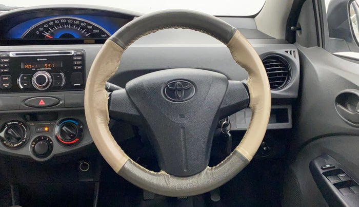 2013 Toyota Etios G, Petrol, Manual, 22,463 km, Steering Wheel Close Up