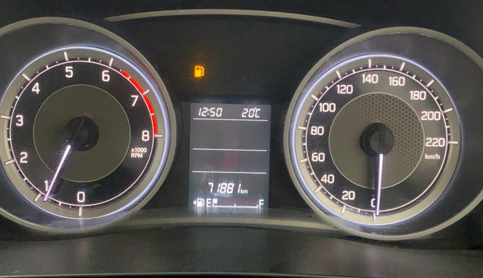2018 Maruti Dzire ZXI PLUS, Petrol, Manual, 71,880 km, Odometer Image
