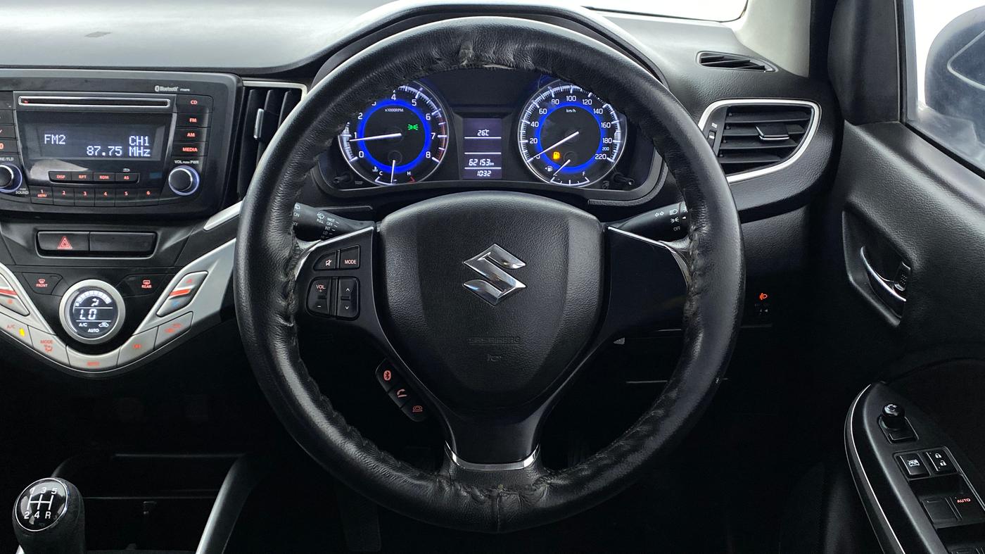 2017 Maruti Baleno DELTA 1.2 K12, Petrol, Manual, 62,192 km, Steering Wheel Close Up