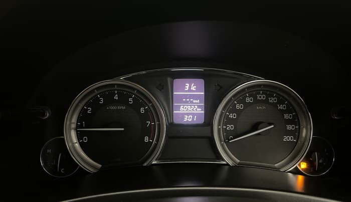 2017 Maruti Ciaz ALPHA 1.4 PETROL, Petrol, Manual, 60,874 km, Odometer Image
