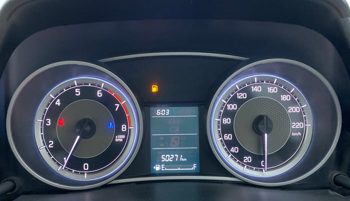 2018 Maruti Dzire VXI, Petrol, Manual, 50,336 km, Odometer Image