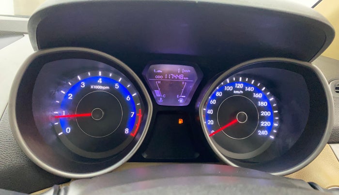 2013 Hyundai New Elantra 1.8 S VTVT, Petrol, Manual, 1,17,470 km, Odometer Image