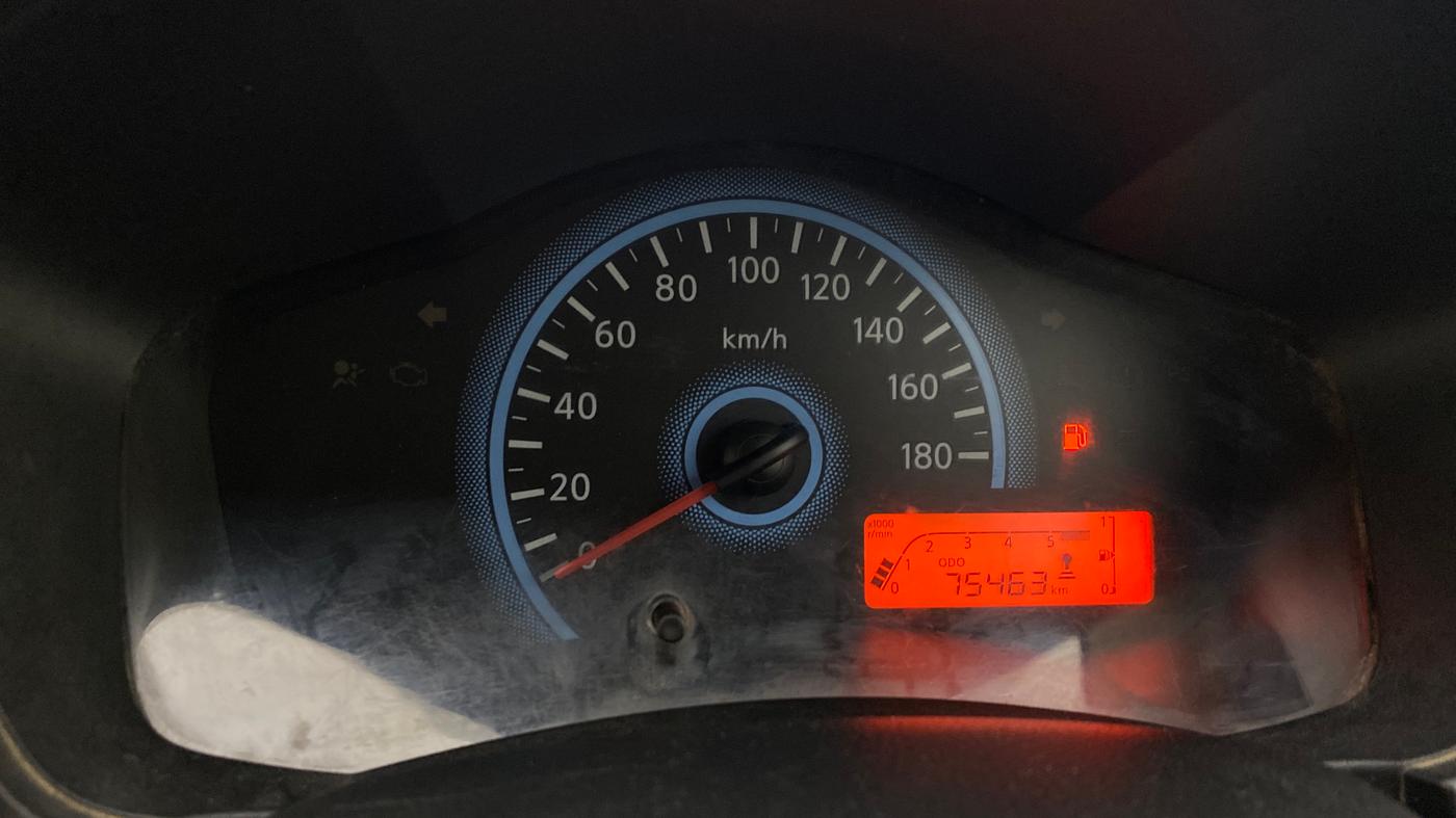2018 Datsun Redi Go T(O) 1.0, Petrol, Manual, 75,461 km, Odometer Image