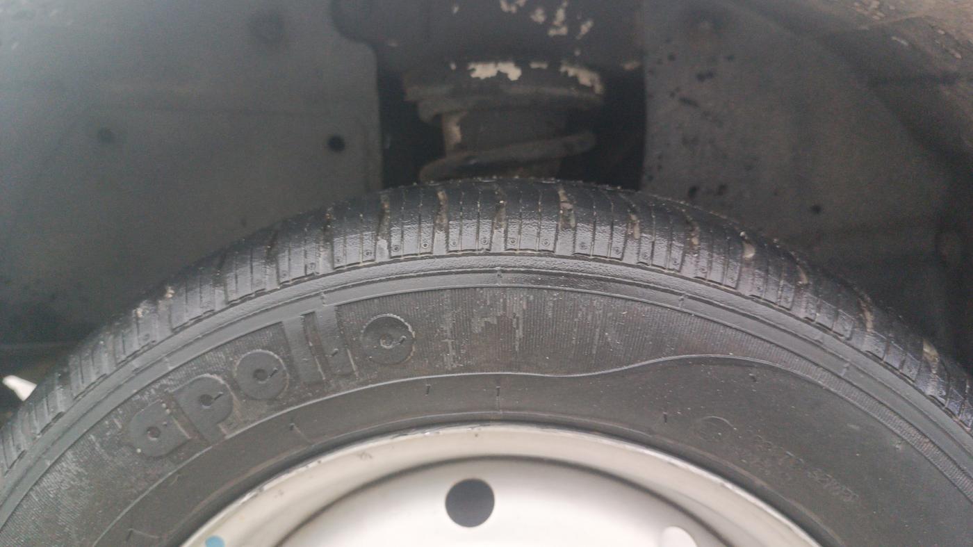 2013 Tata Nano CX, Petrol, Manual, 18,411 km, Left Rear Tyre Tread