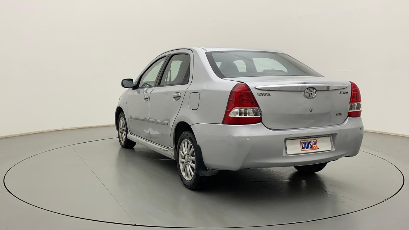 2011 Toyota Etios VX, Petrol, Manual, 1,00,205 km, Left Back Diagonal