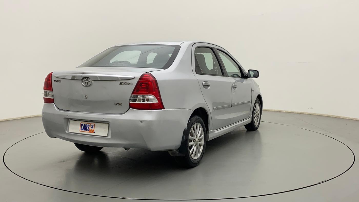 2011 Toyota Etios VX, Petrol, Manual, 1,00,205 km, Right Back Diagonal