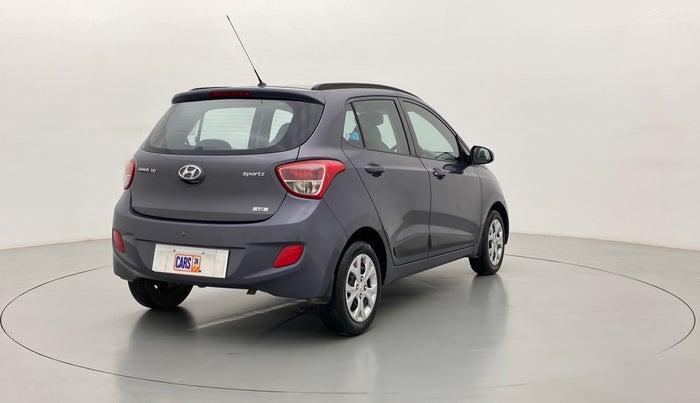 2015 Hyundai Grand i10 SPORTZ 1.2 KAPPA VTVT, Petrol, Manual, 41,241 km, Right Back Diagonal