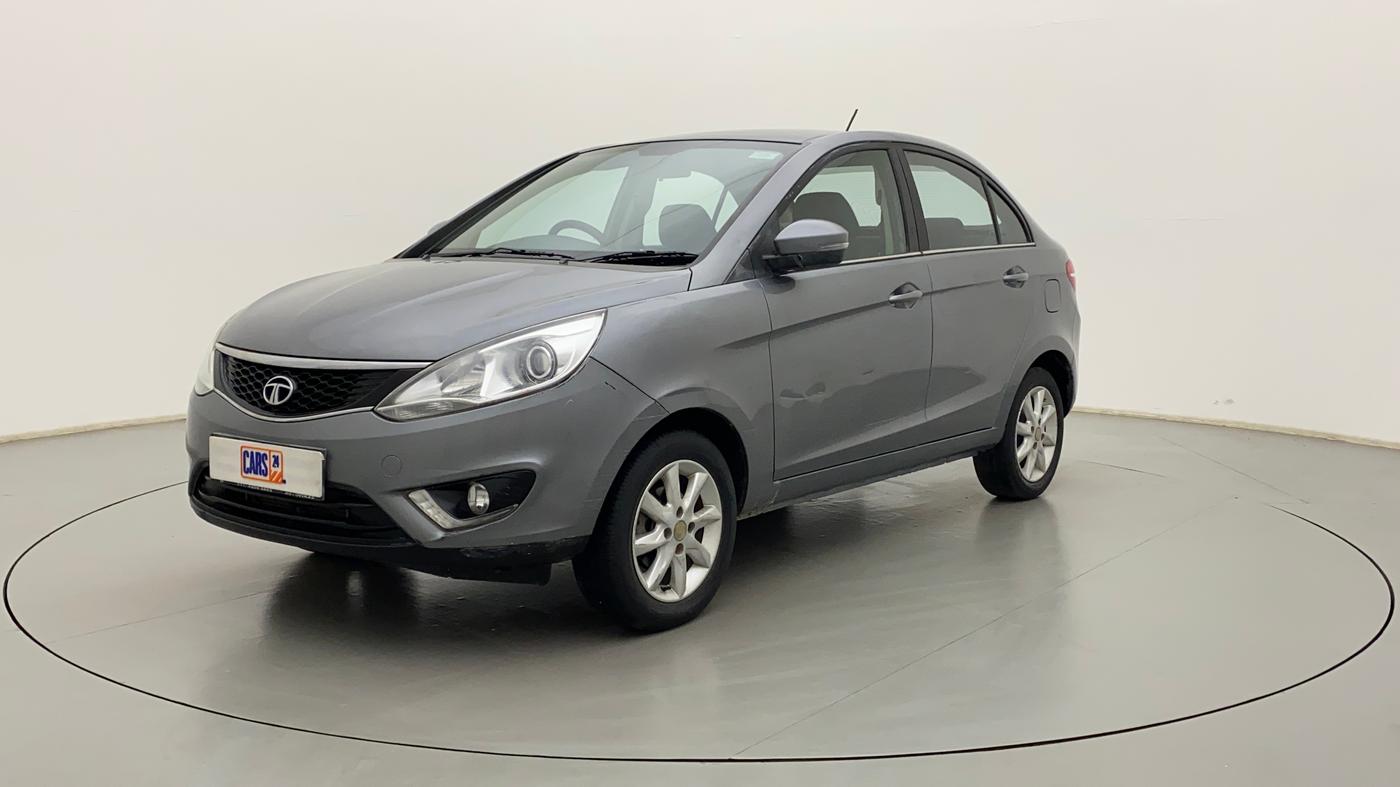 2017 Tata Zest XT PETROL, CNG, Manual, 66,656 km, Left Front Diagonal