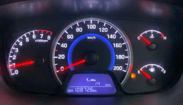 2016 Hyundai Grand i10 MAGNA 1.2 KAPPA VTVT, Petrol, Manual, 1,08,726 km, Odometer Image