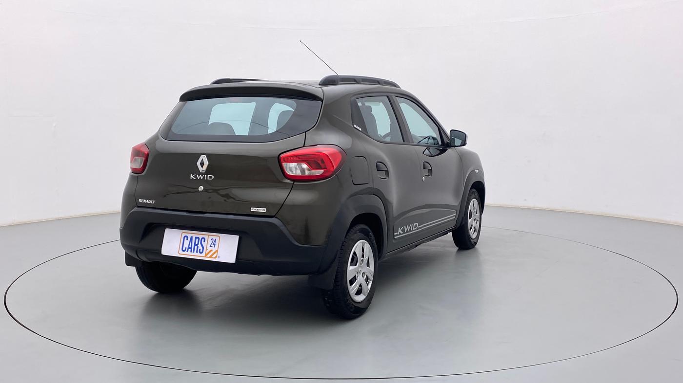 2019 Renault Kwid RXT 1.0 AMT (O), CNG, Automatic, 38,635 km, Right Back Diagonal