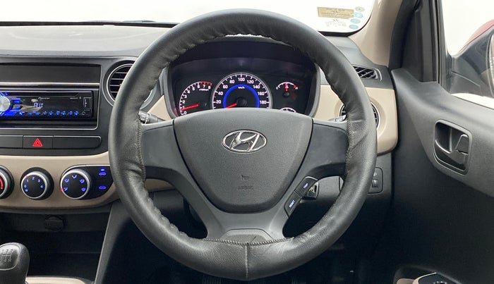 2017 Hyundai Grand i10 MAGNA 1.2 KAPPA VTVT, Petrol, Manual, 9,532 km, Steering Wheel Close Up