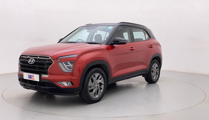 2020 Hyundai Creta SX (O) 1.4 TURBO DCT DUAL TONE, Petrol, Automatic, 30,499 km, Left Front Diagonal