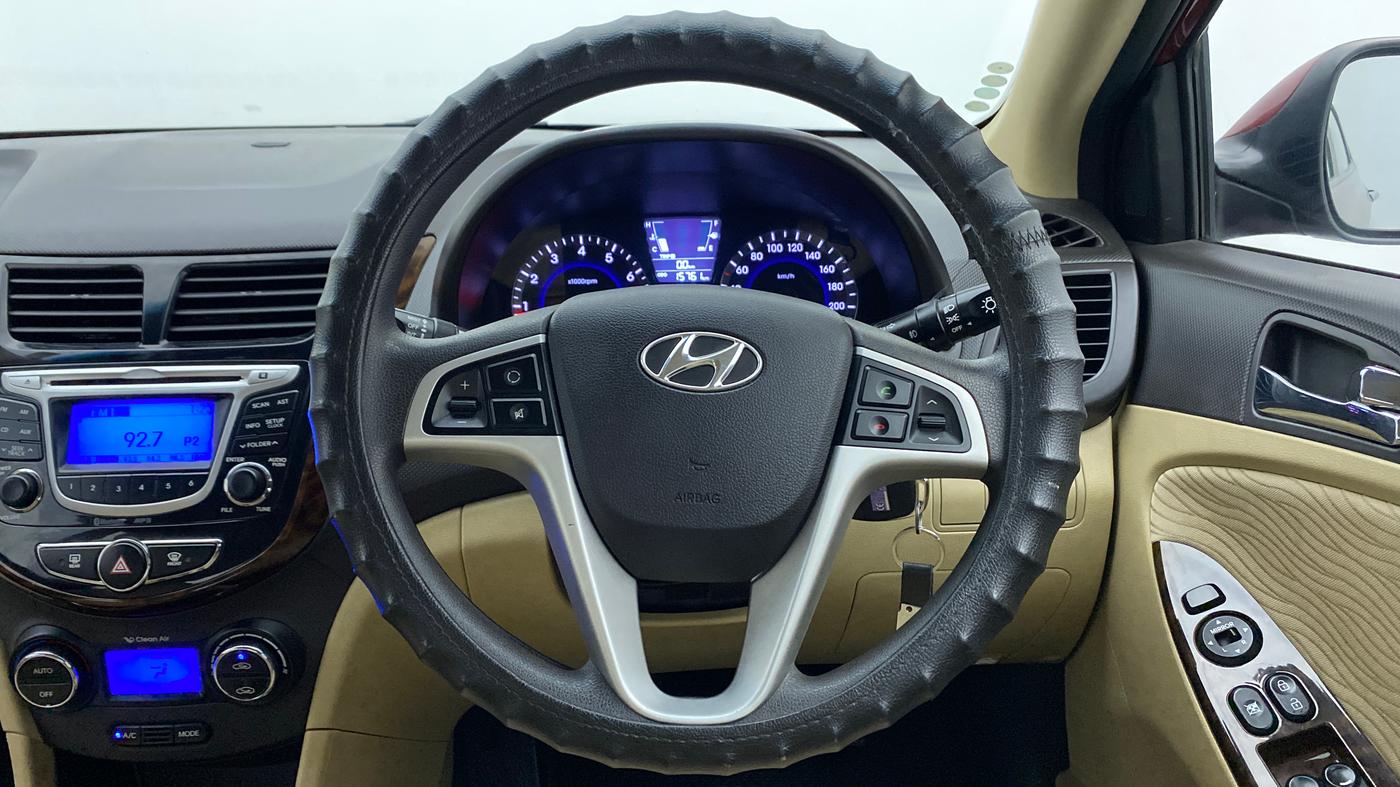 2014 Hyundai Verna FLUIDIC 1.4 VTVT CX, Petrol, Manual, 15,794 km, Steering Wheel Close Up
