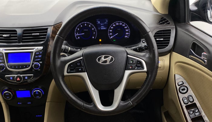 2014 Hyundai Verna FLUIDIC 1.6 SX VTVT OPT, Petrol, Manual, 55,244 km, Steering Wheel Close Up