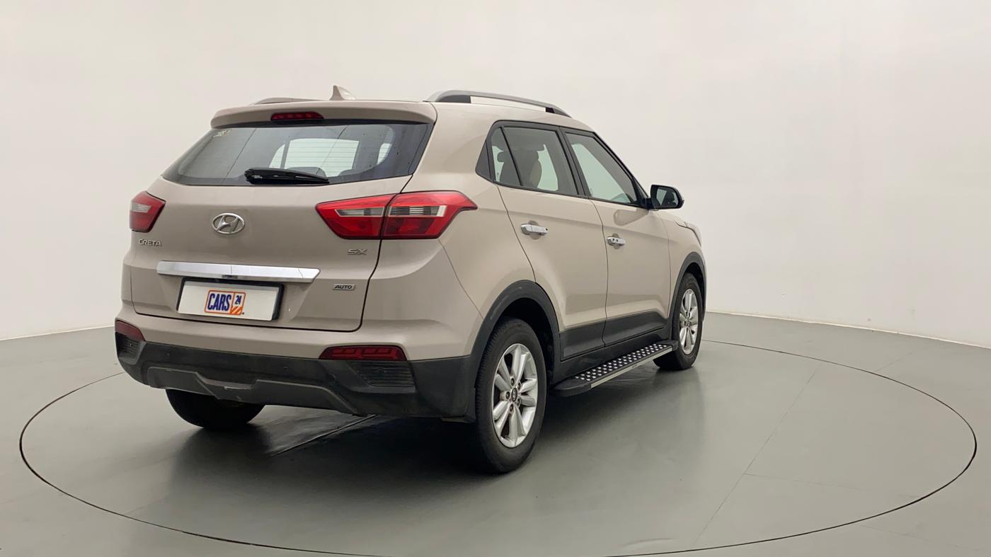 2016 Hyundai Creta SX PLUS AT 1.6 DIESEL, Diesel, Automatic, 74,865 km, Right Back Diagonal