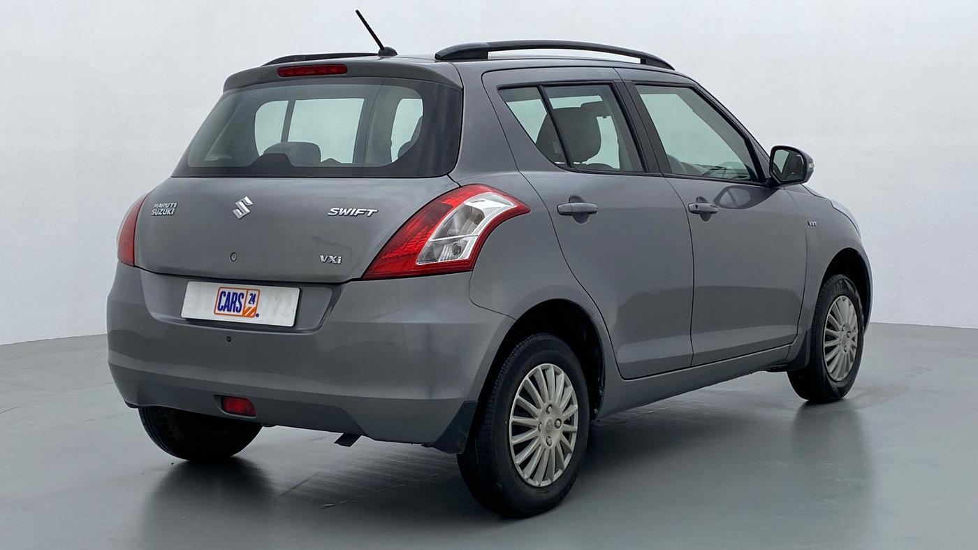 2014 Maruti Swift VXI D, Petrol, Manual, 55,242 km, Right Back Diagonal (45- Degree) View