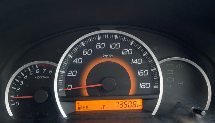 2013 Maruti Wagon R 1.0 VXI, Petrol, Manual, 73,569 km, Odometer Image