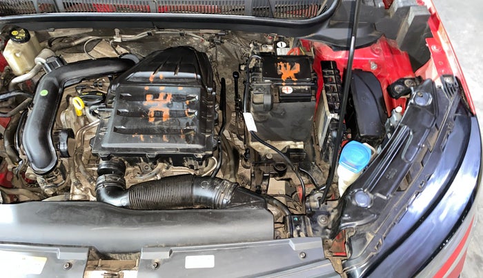 2023 Skoda KUSHAQ STYLE 1.0L TSI AT (6 AIRBAGS), Petrol, Automatic, 15,828 km, Engine View - Left