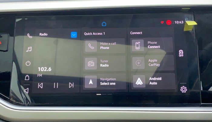 2023 Volkswagen VIRTUS TOPLINE TSI 1.0 AT, Petrol, Automatic, 14,544 km, Infotainment System