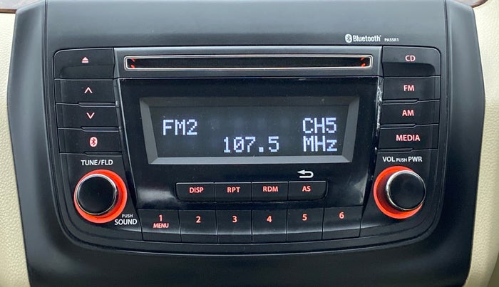 2017 Maruti Dzire VXI, Petrol, Manual, 17,083 km, Infotainment System