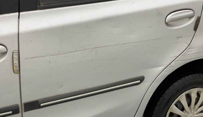 2014 Toyota Etios Liva G, Petrol, Manual, 36,837 km, Rear left door - Minor scratches