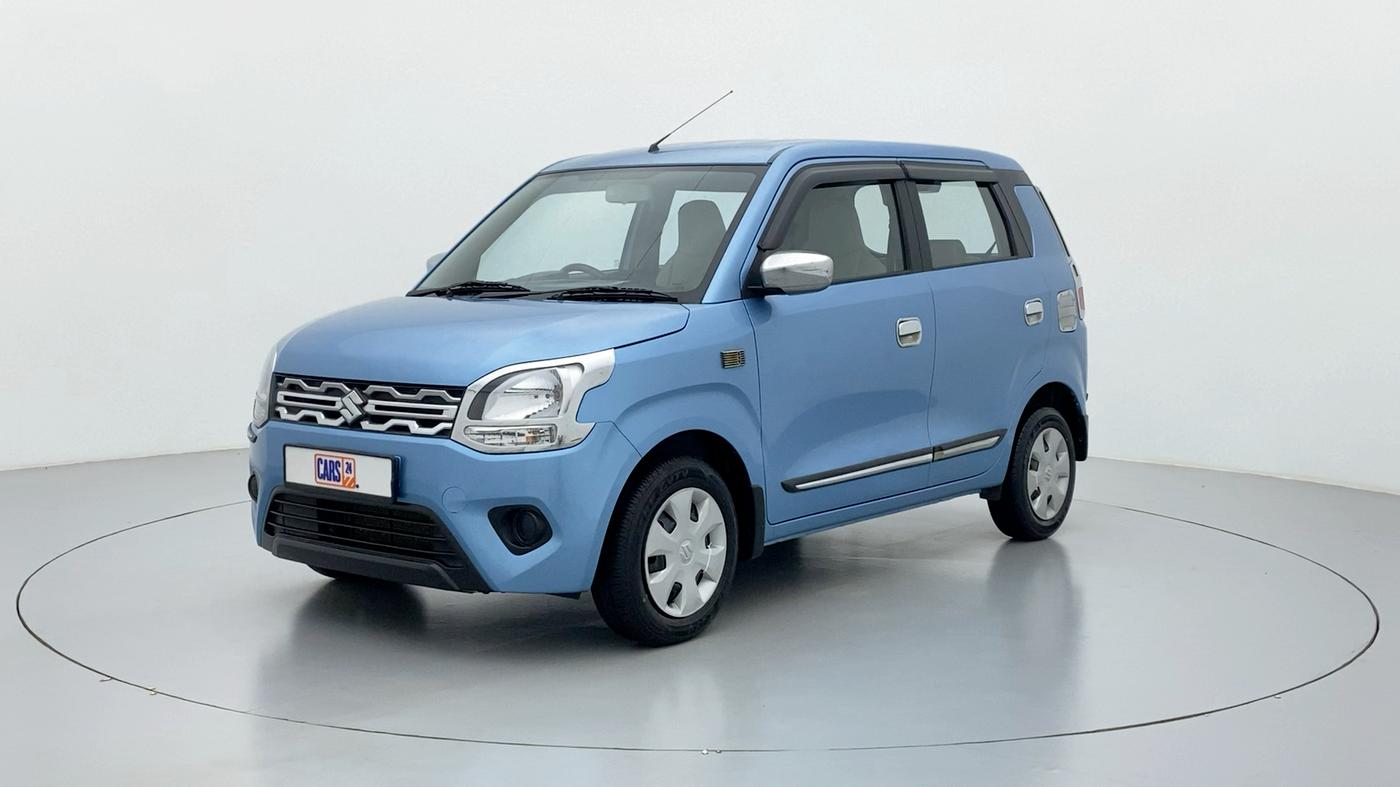 2019 Maruti New Wagon-R VXI 1.2L, Petrol, Manual, 72,622 km, Left Front Diagonal (45- Degree) View