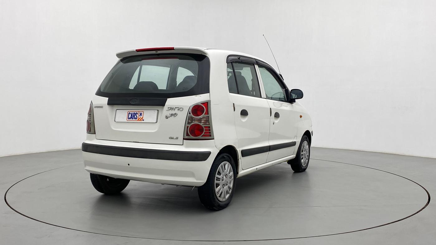2012 Hyundai Santro Xing GLS, CNG, Manual, 1,09,213 km, Right Back Diagonal